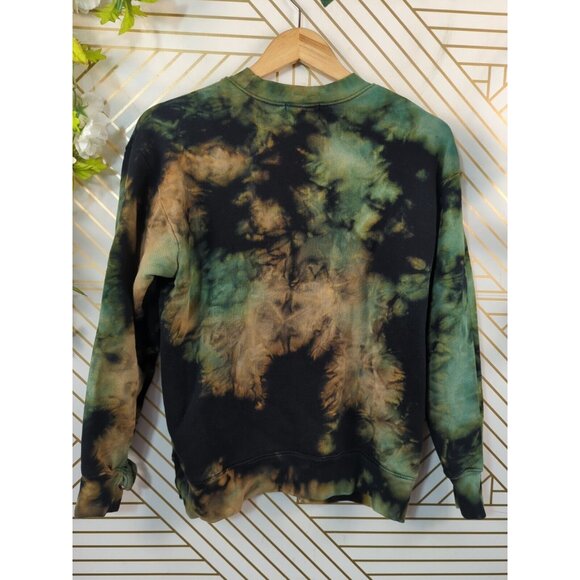 COTTON CITIZEN Women's Milan Crewneck Sweatshirt Tie Dye Distressed Size XS - Picture 7 of 8